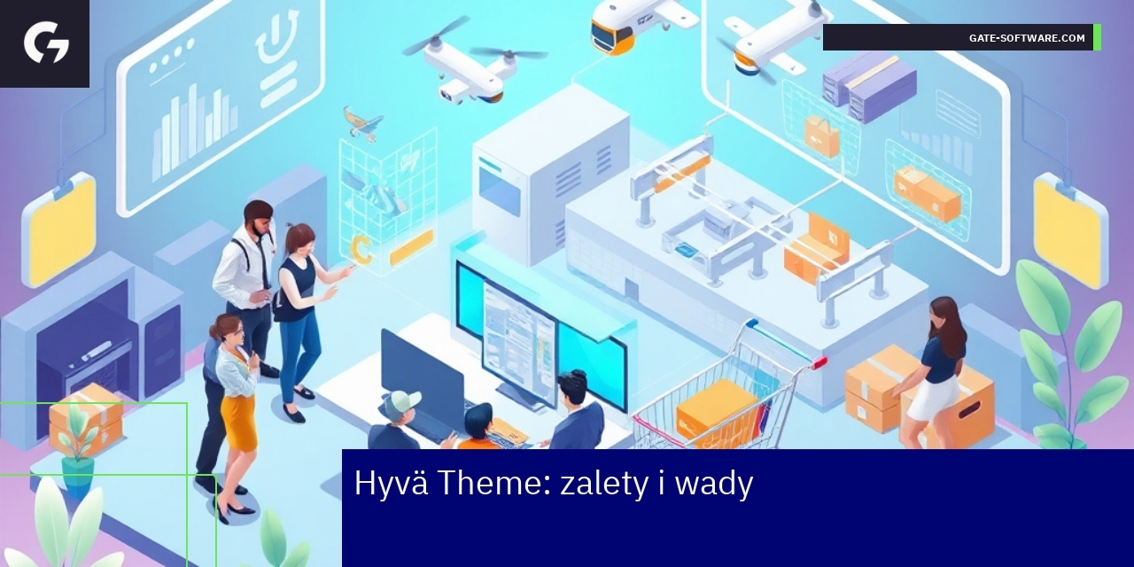 Schemat zalet i wad motywu Hyvä dla Magento