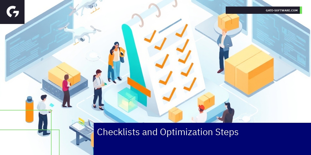 Checklist and monitoring tools for system optimization