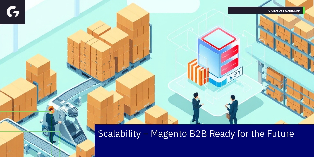 Graph showing Magento B2B scalability and optimization