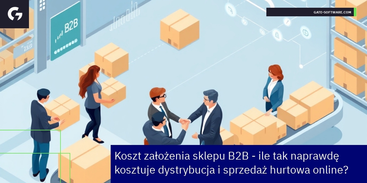 Schemat kosztów i elementów sklepu B2B online