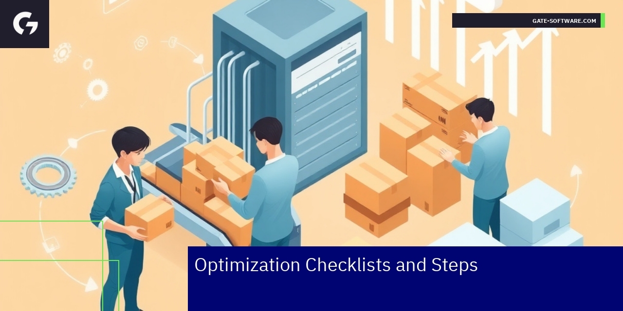 Diagram illustrating optimization steps and strategies