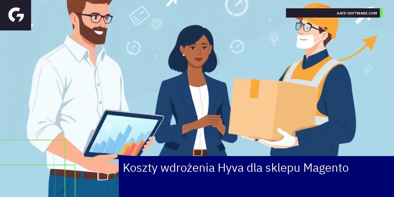 Koszty wdrożenia Hyva theme w Magento Schemat kosztów wdrożenia Hyva w sklepie Magento