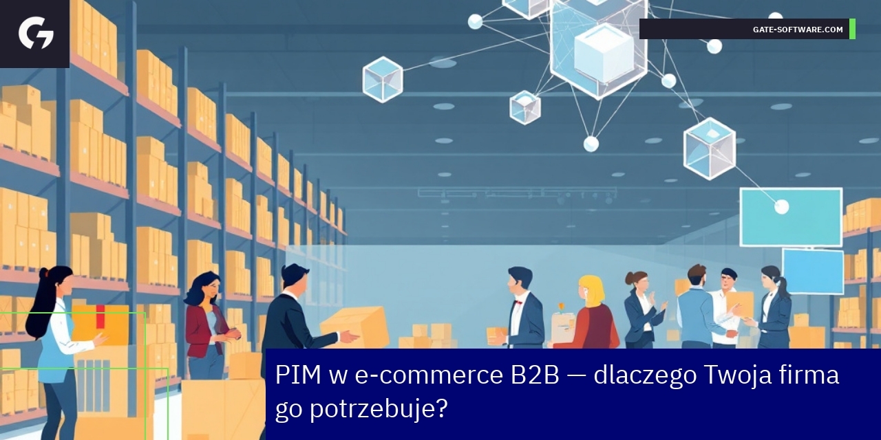 Schemat zarządzania PIM i technologii w e-commerce