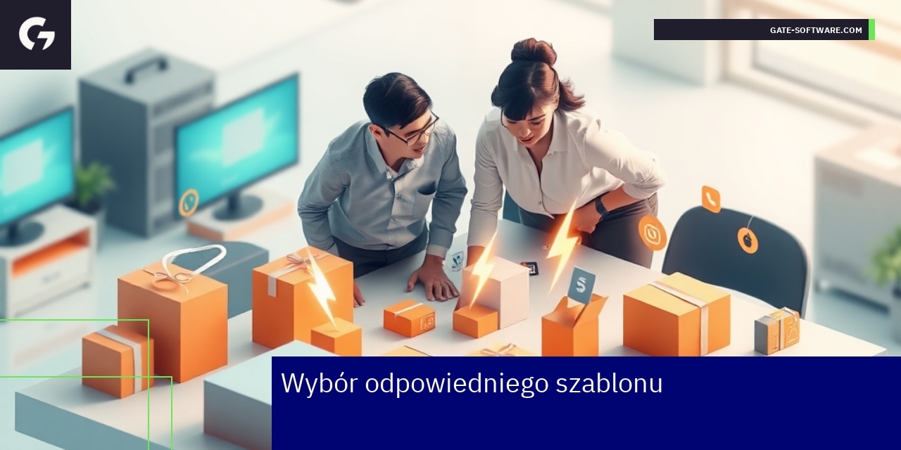 Schemat wyboru szablonu platformy e-commerce