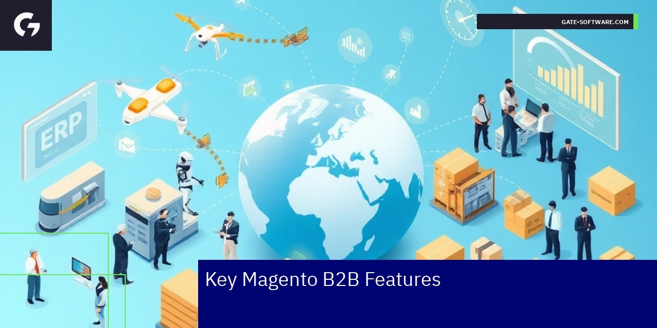 Magento B2B platform features with integrations and performance