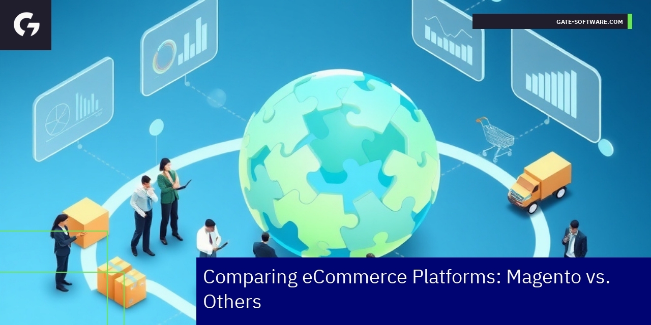 Magento B2B eCommerce Platform Comparison and Strategies Graph showing Magento eCommerce platform benefits and strategies