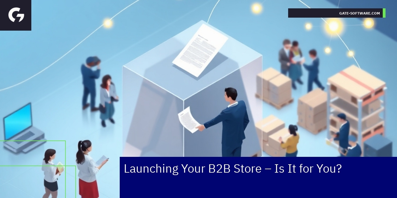 B2B ecommerce platform and wholesale integration concept
