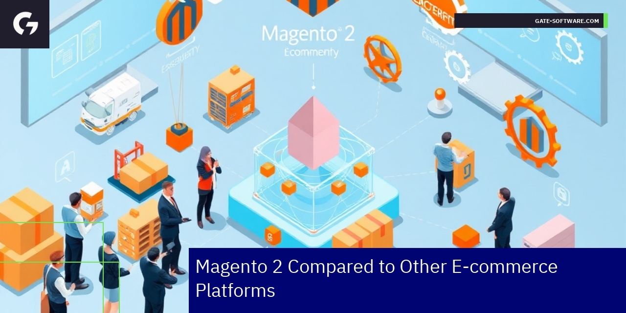 Diagram showing Magento 2 B2B platform features