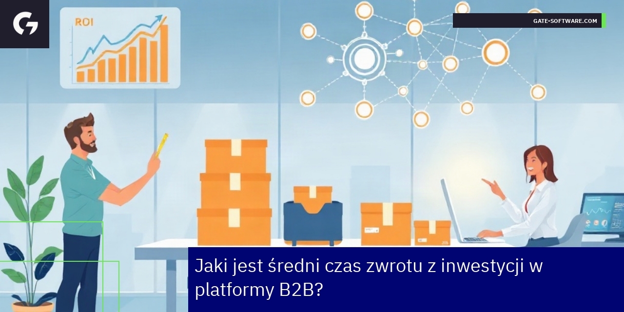 Schemat pokazujący czynniki i czas ROI w sektorze B2B
