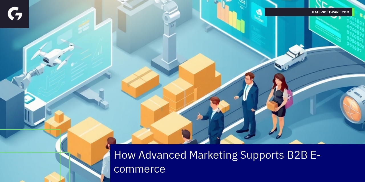 Business team discussing B2B e-commerce strategies