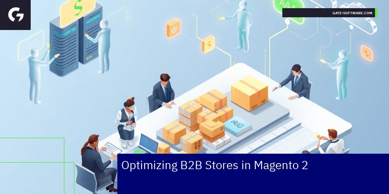 Magento 2 B2B store dashboard and performance metrics