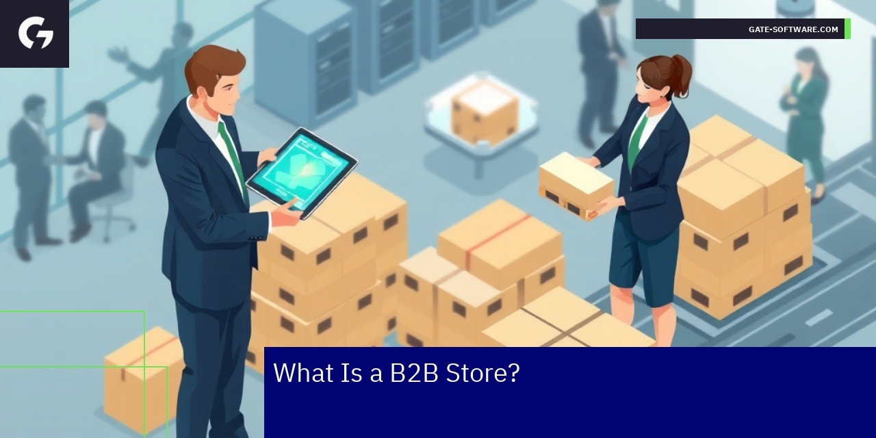 Diagram illustrating B2B store processes and capabilities