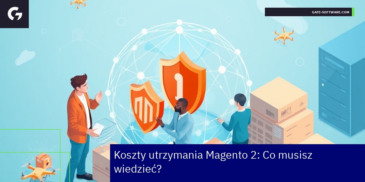 Kluczowe koszty utrzymania Magento 2 Ilustracja kosztów utrzymania platformy Magento 2