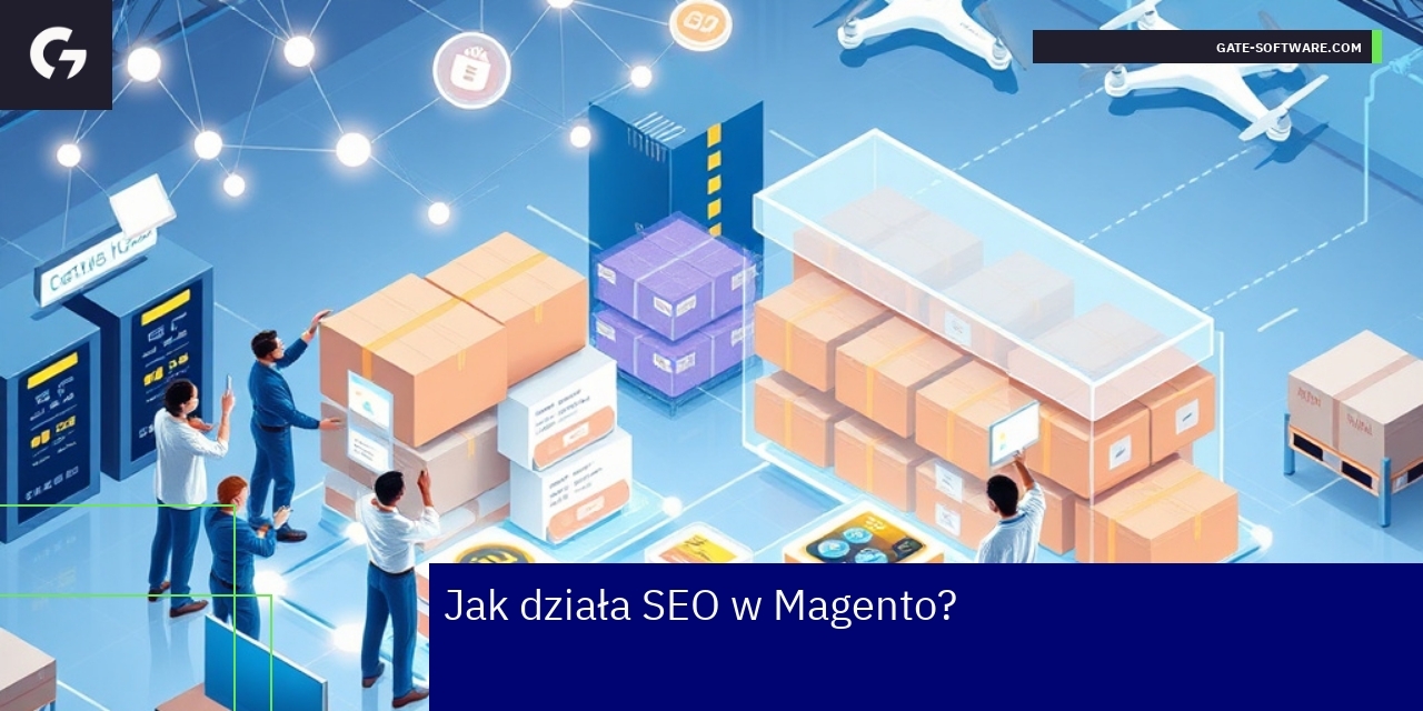 Schemat pokazujący elementy SEO w Magento