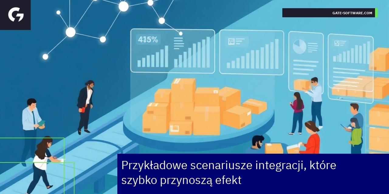Schemat integracji systemów CRM i ERP dla biznesu