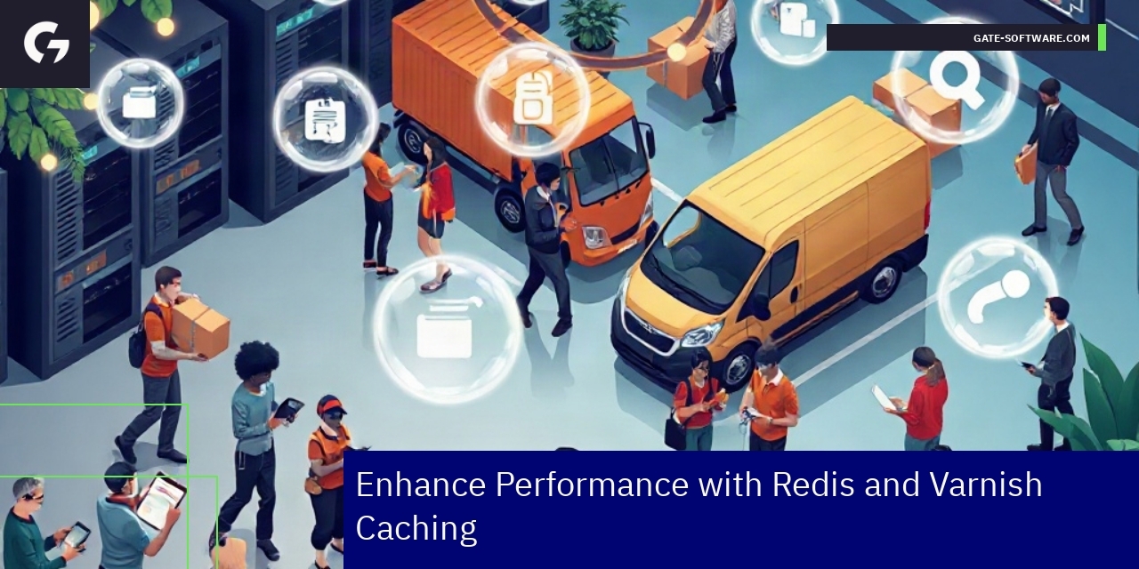 Diagram showing caching and loading strategies for mobile