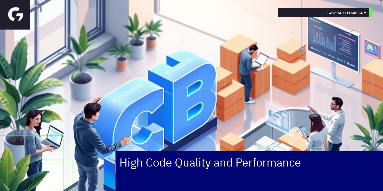 Diagram showing code quality and performance aspects