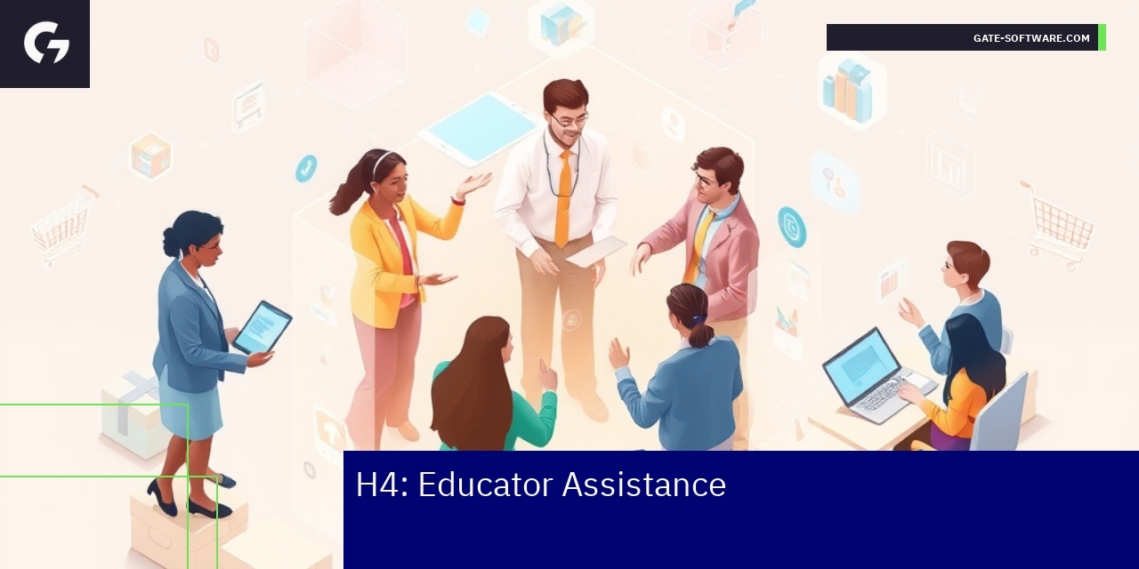 Teacher using AI tools for personalized learning