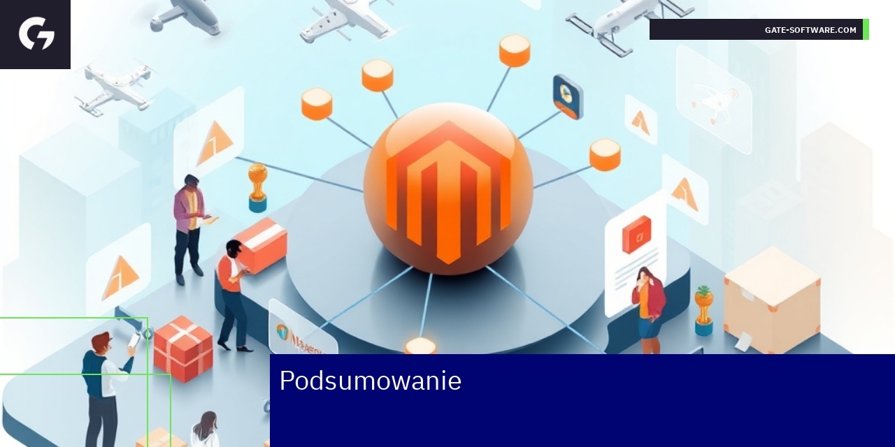 Schemat platformy Magento i elementy e-commerce