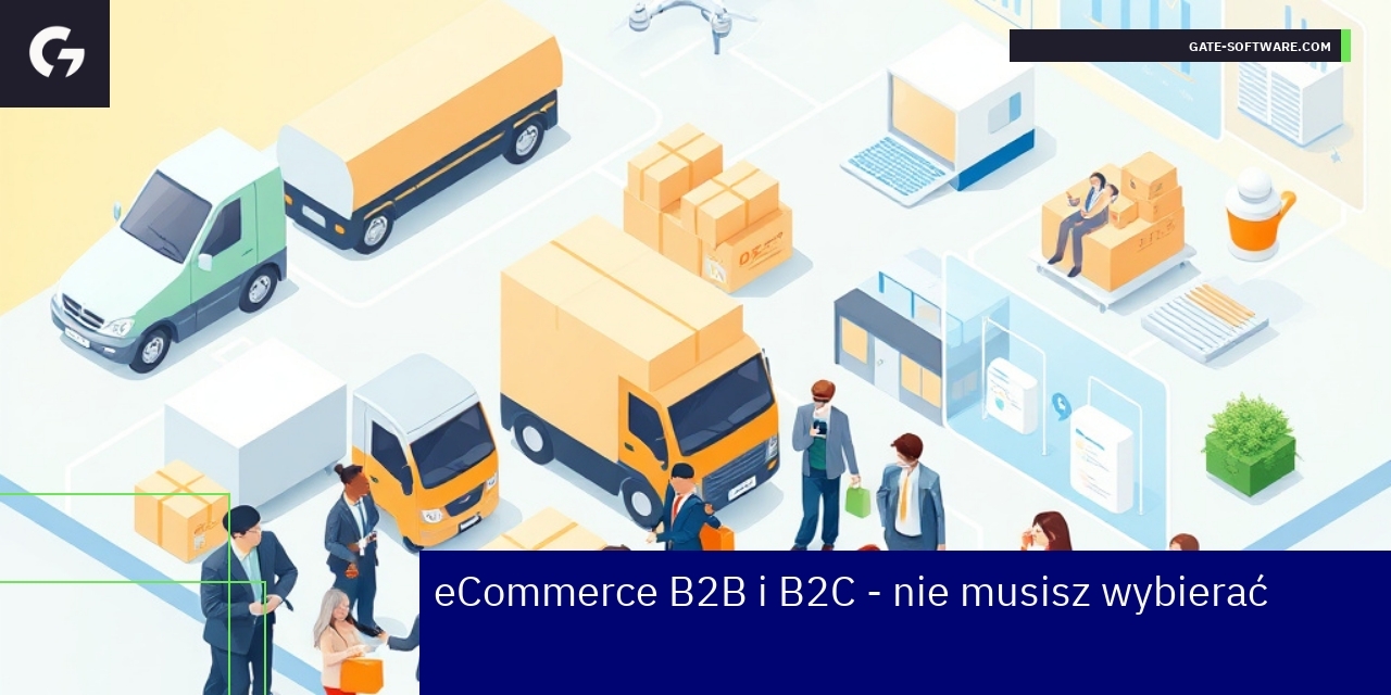 Schemat łączący sprzedaż B2B i B2C