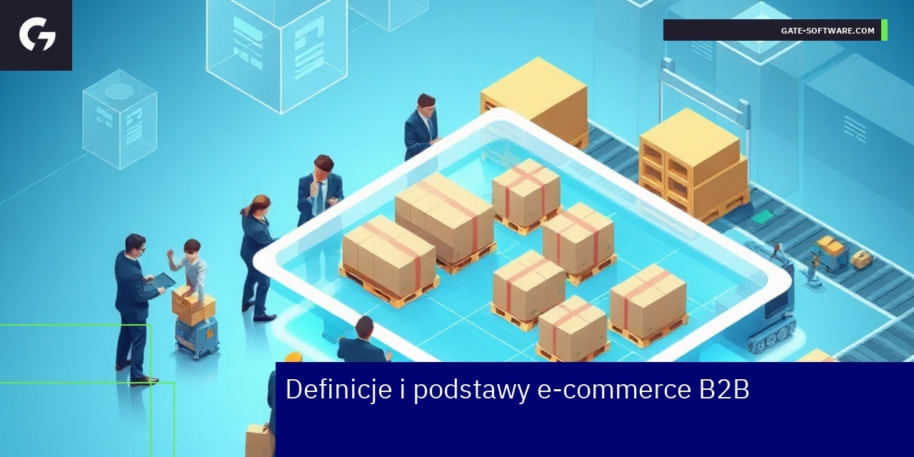 Diagram pokazujący procesy i relacje w e-commerce B2B