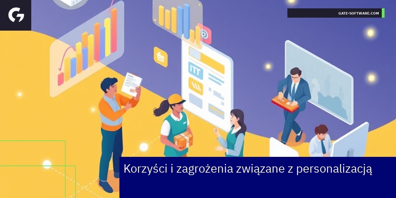 Schemat korzyści i zagrożeń personalizacji w e-commerce