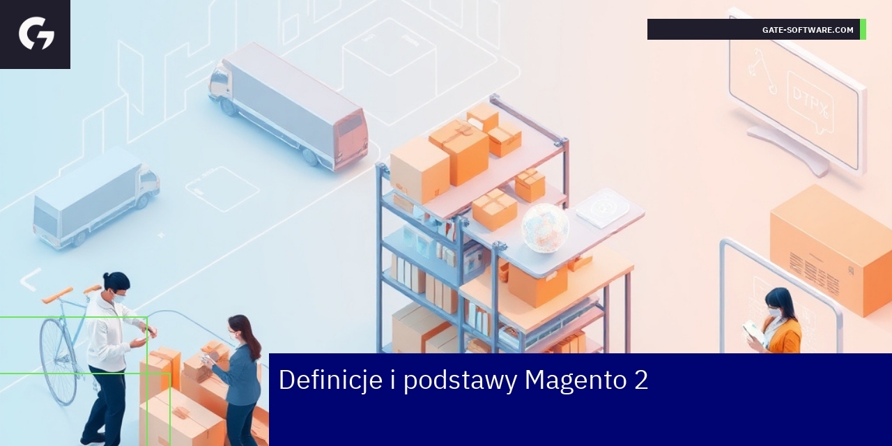 Schemat modularnej platformy Magento 2 e-commerce