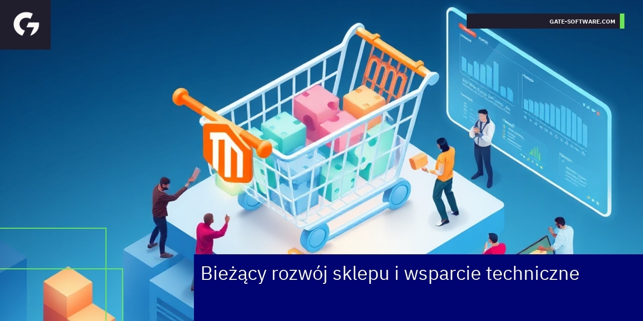 Schemat procesów rozwoju i wsparcia sklepu Magento