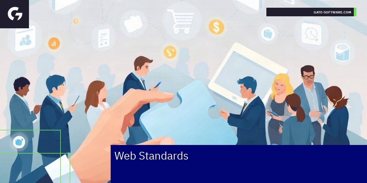 Diagram highlighting web standards and accessibility features