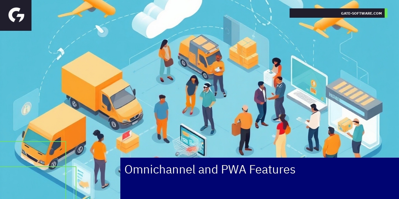 Devices showing Magento 2 omnichannel shopping features