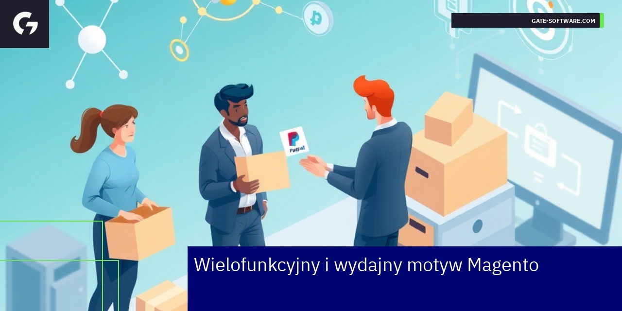 Schematy i ikony motywu Magento i e-commerce