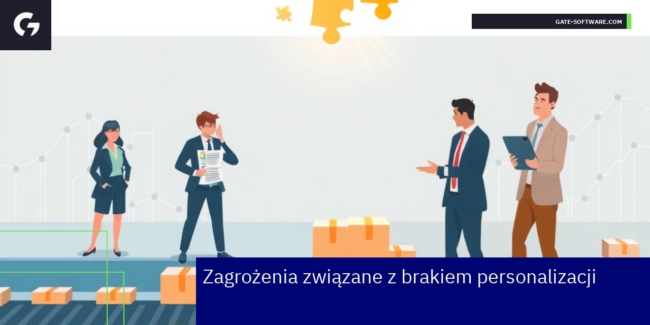 Wykres ilustrujący ryzyka braku personalizacji w biznesie