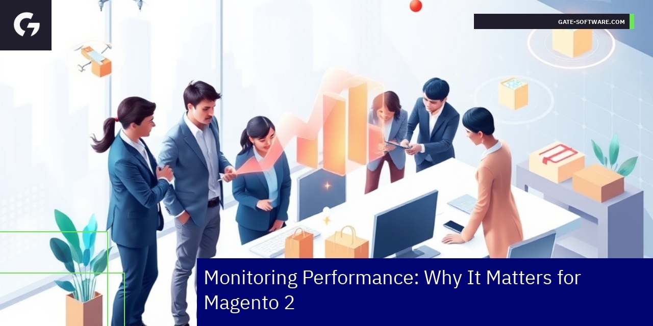 Dashboard showing Magento 2 performance metrics