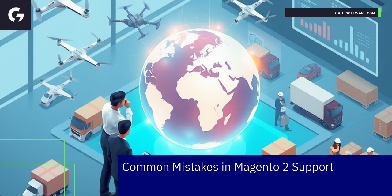 Diagram highlighting key Magento 2 support challenges