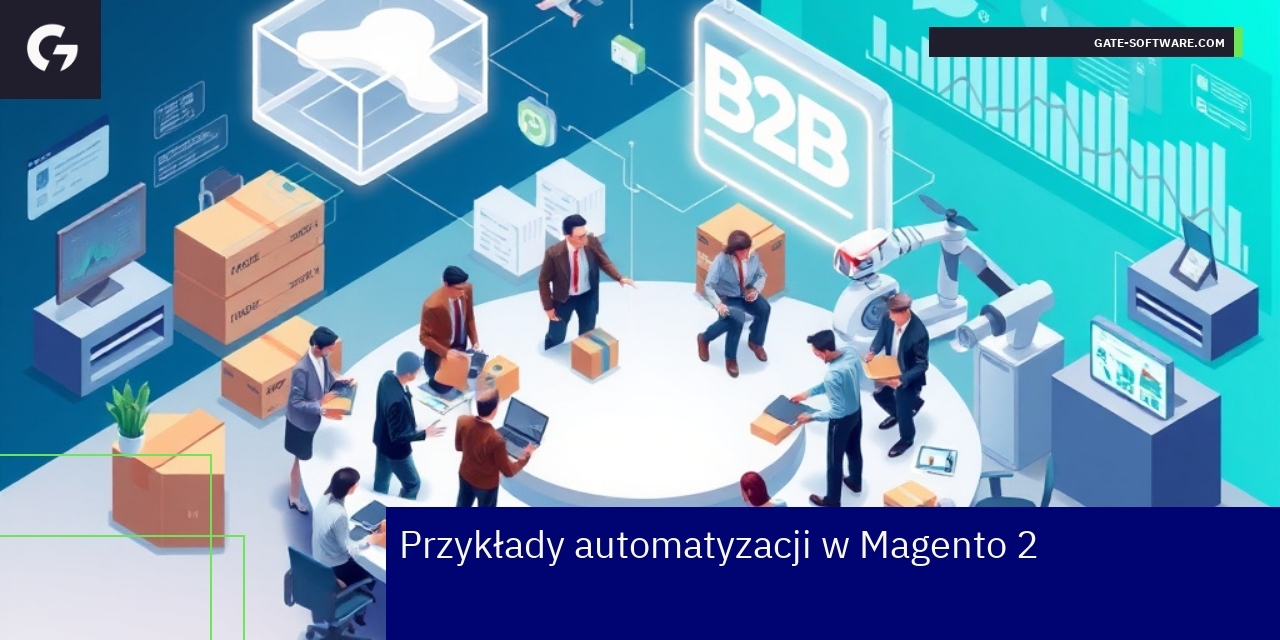 Schemat automatyzacji zamówień i raportów Magento 2