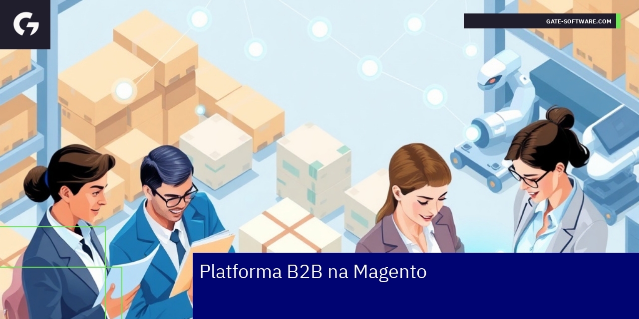 Diagram funkcji i modułów platformy B2B Magento