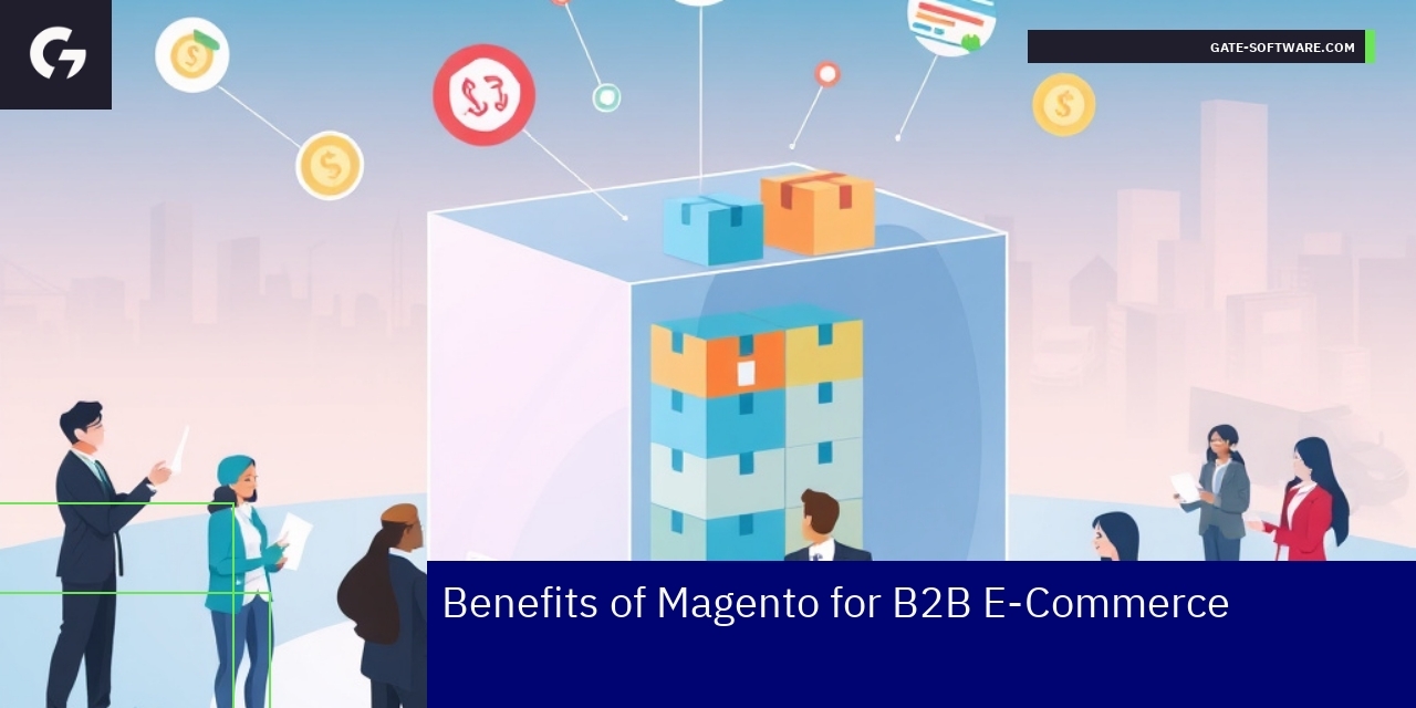 Illustration of Magento B2B features and tools