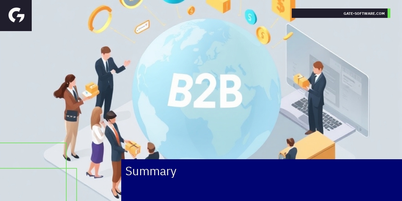 Abstract graphic representing B2B e-commerce growth