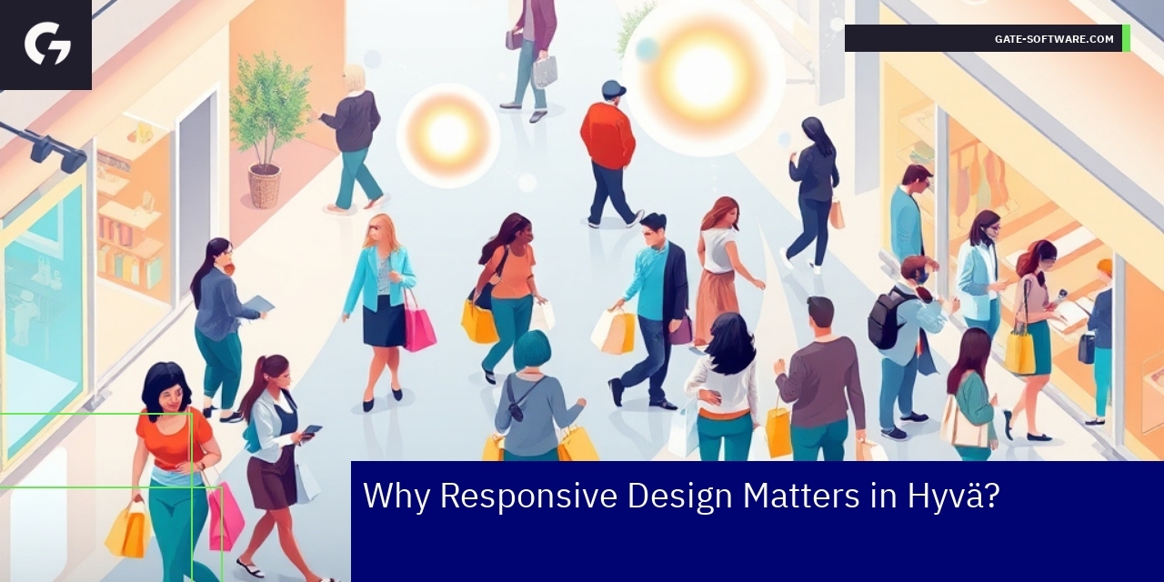 Responsive Design in Hyvä Themes Diagram showing responsive design in Hyvä themes