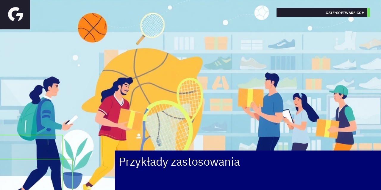 Grafika prezentująca sprzęt sportowy i interfejs Hyva