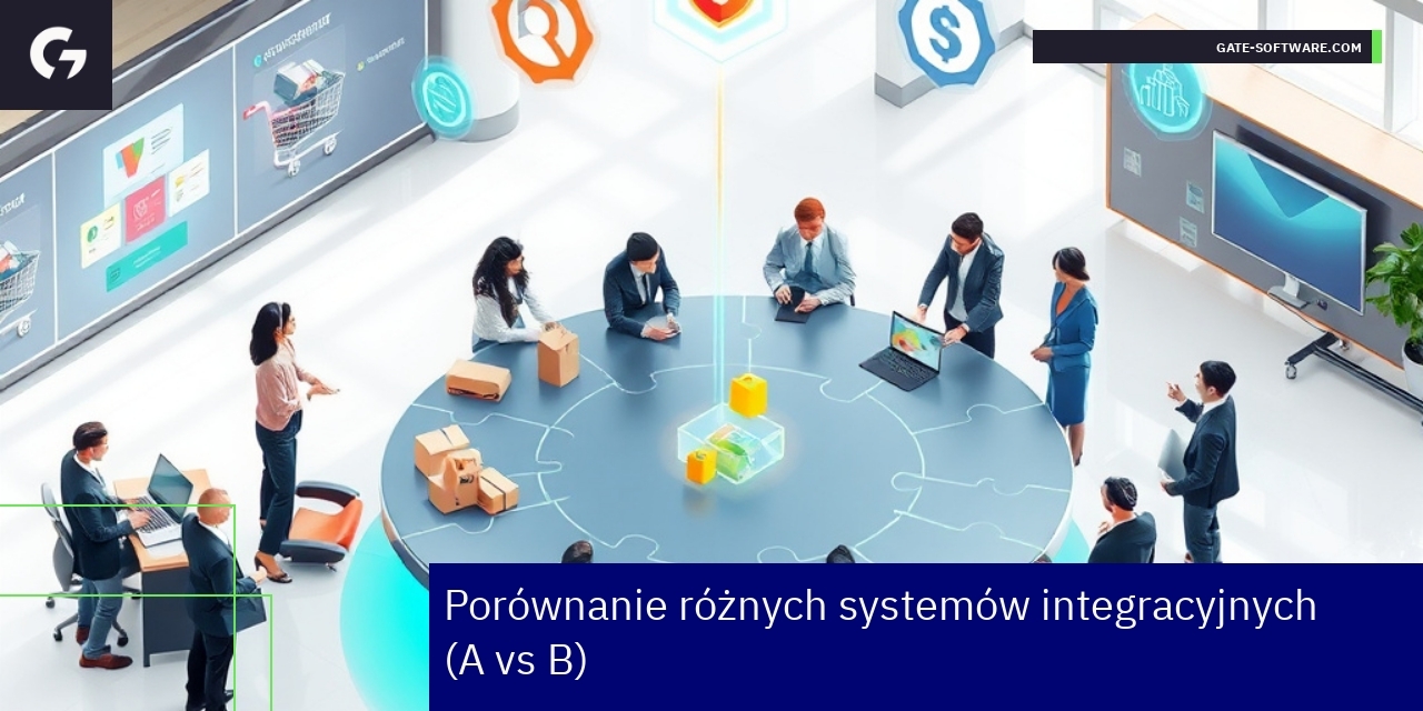 Diagram pracy systemów integracyjnych i e-commerce