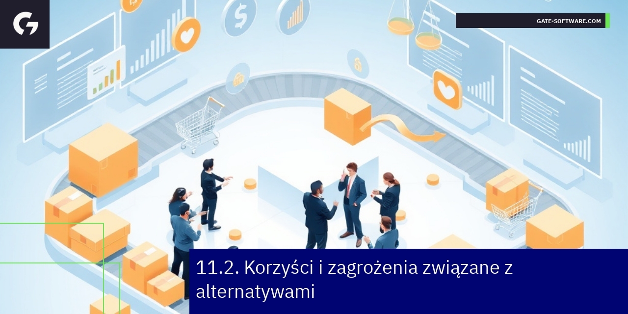 Illustration showing benefits and risks of alternative solutions