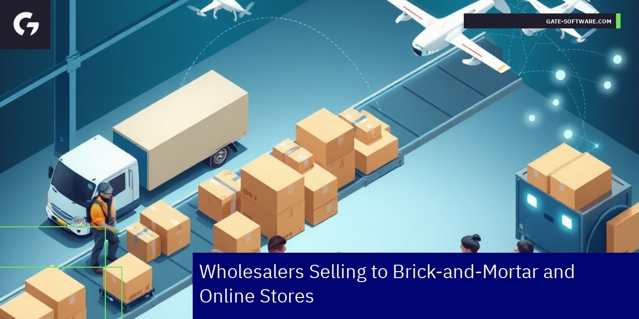 Wholesalers Serving Brick-and-Mortar and Online Stores Graph showing wholesalers' integration with retail channels