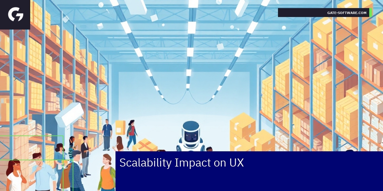 Graph showing scalability impact on UX and performance