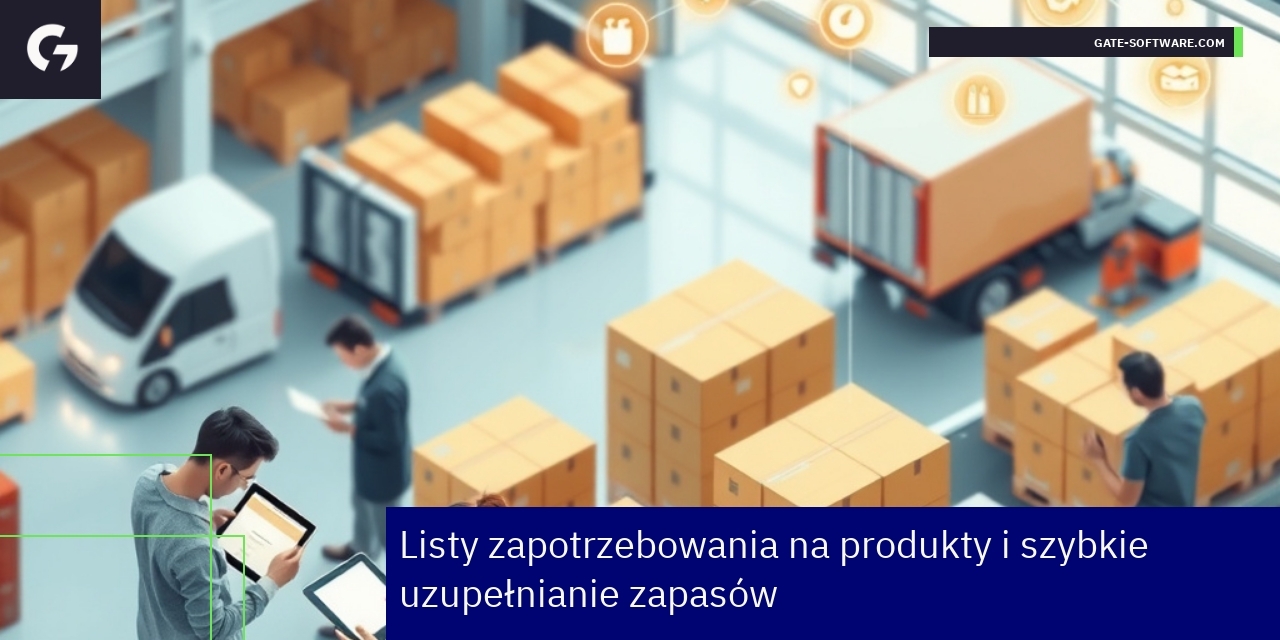Schemat zarządzania zamówieniami i zapasami w B2B