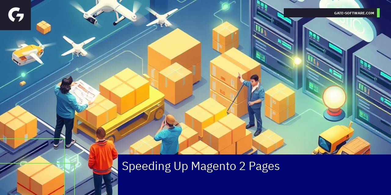 Diagram showing Magento 2 speed improvement steps