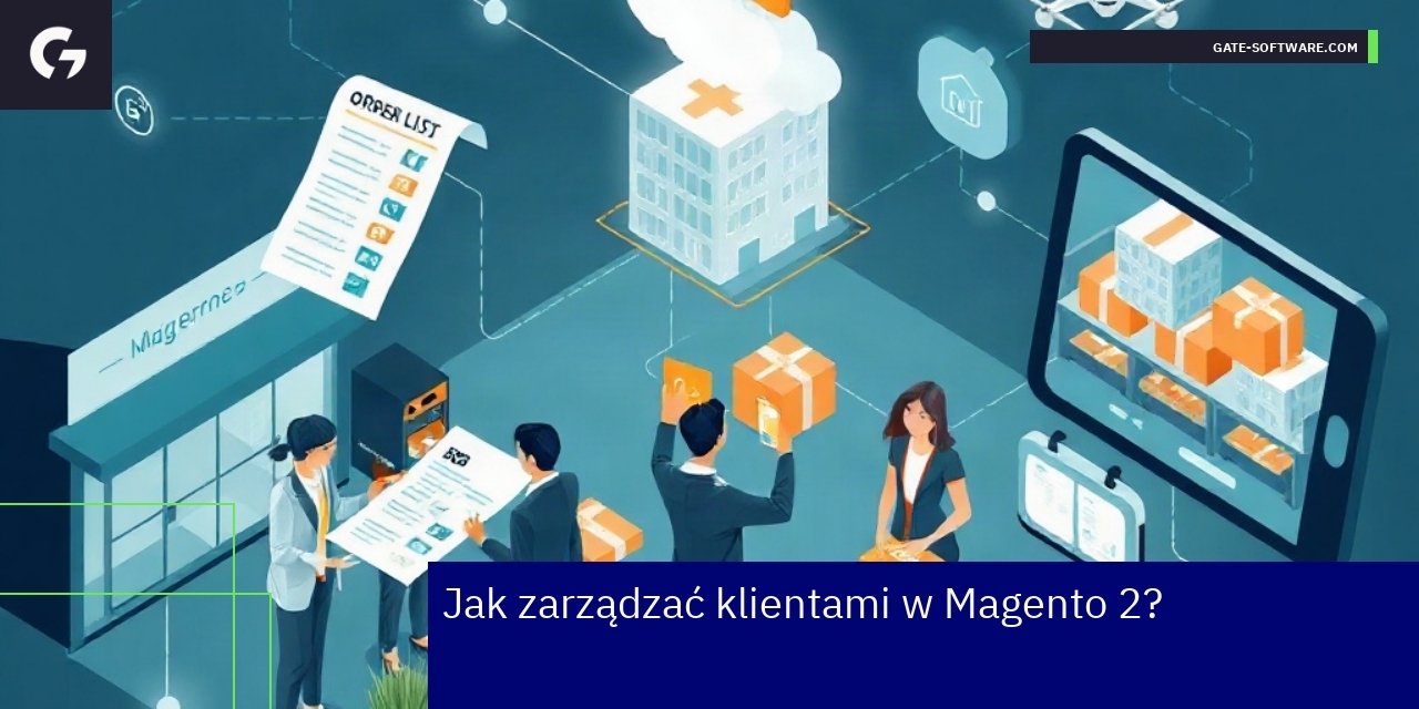 Schemat zarządzania klientami i strategiami Magento 2