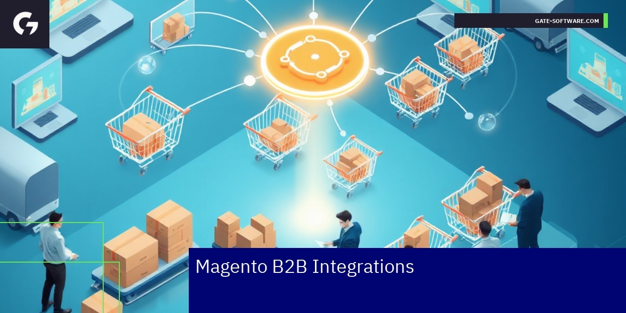 E-commerce dashboard showing B2B integration workflow