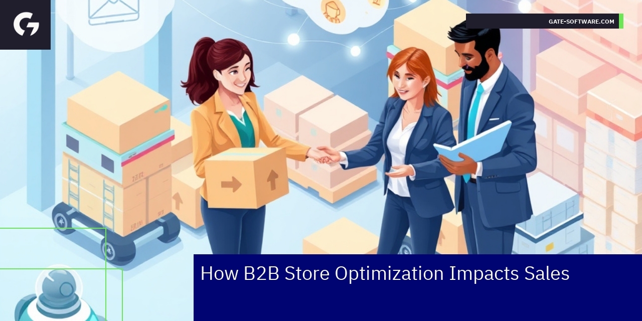 Diagram showing B2B optimization boosting sales