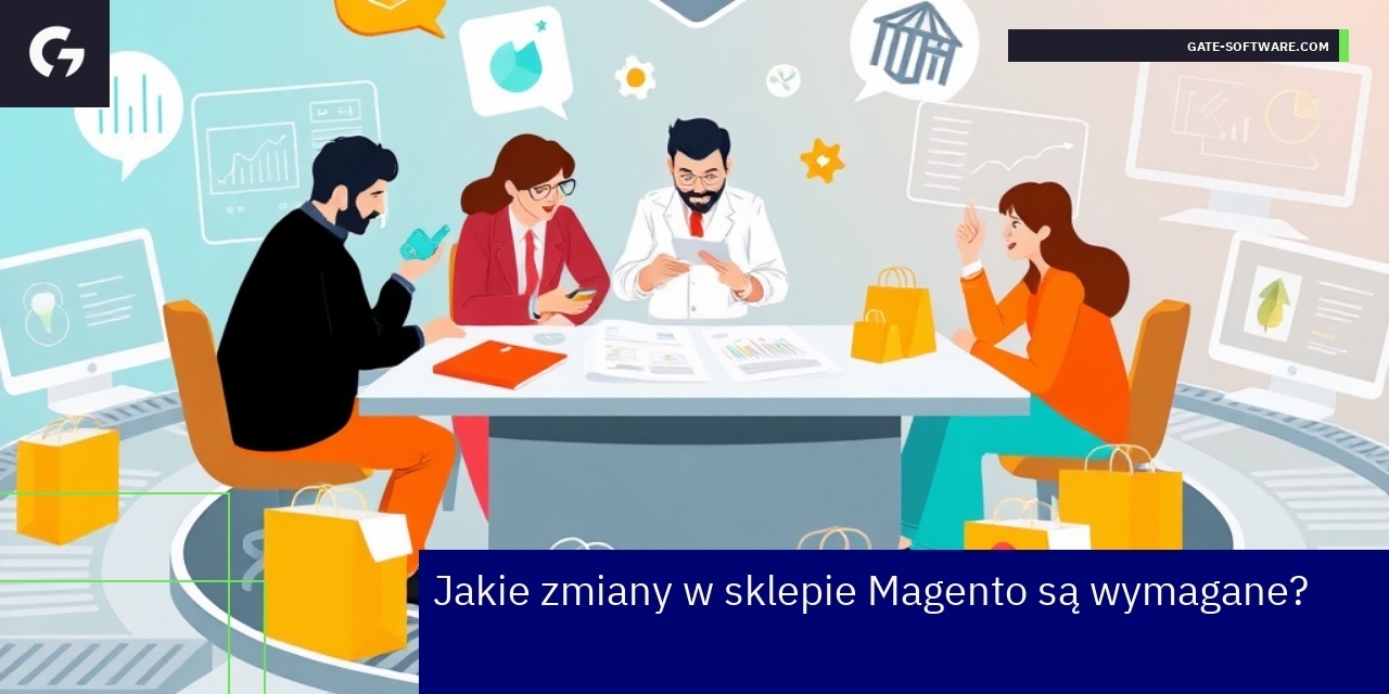 Schemat zmian front-end oraz backend w Magento